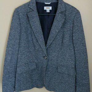Talbots Women’s Size 10 one button Collared Blazer